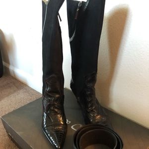 Quadra woman leather boots size 7